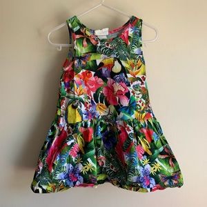 H&M Kate Morgan Studio Tropical Sleeveless Dress